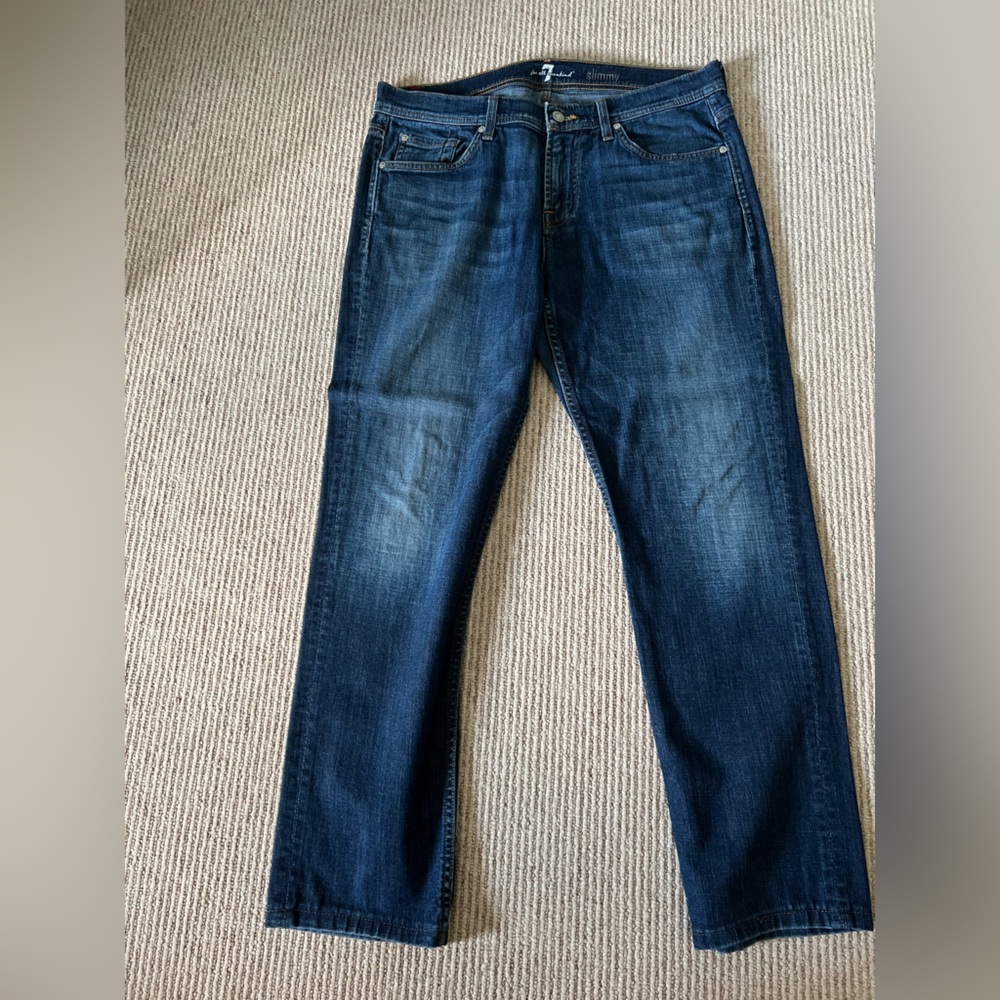 7 For All Mankind  - Blue Straight fit Jeans